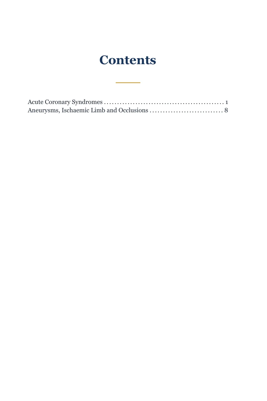 Contents page of the UKMLA Study Guide sample listing its chapters